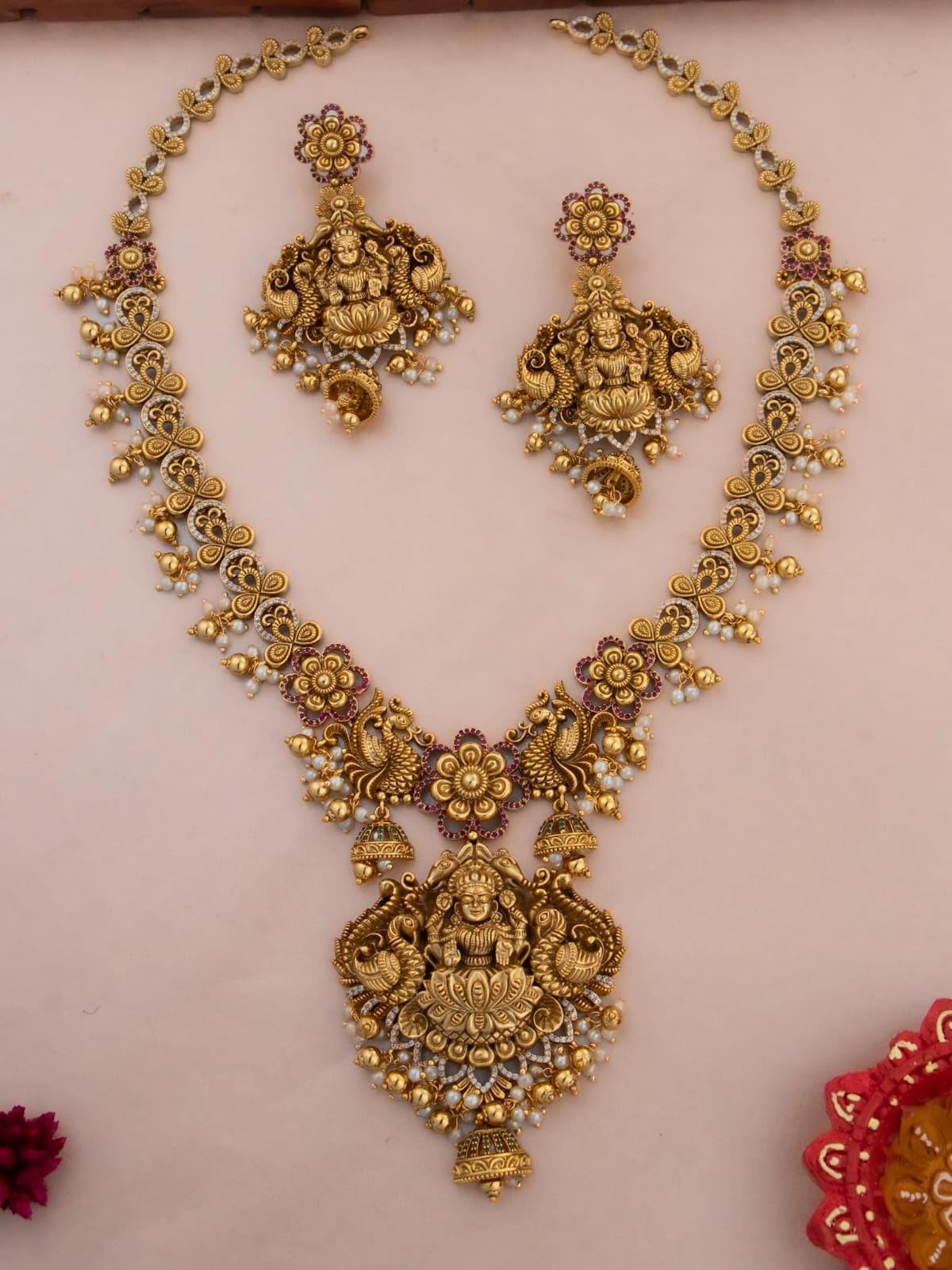 Pranavi  Long Necklace Set