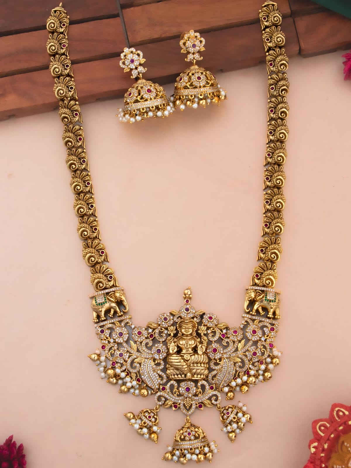 Jagruthi Long Necklace Set