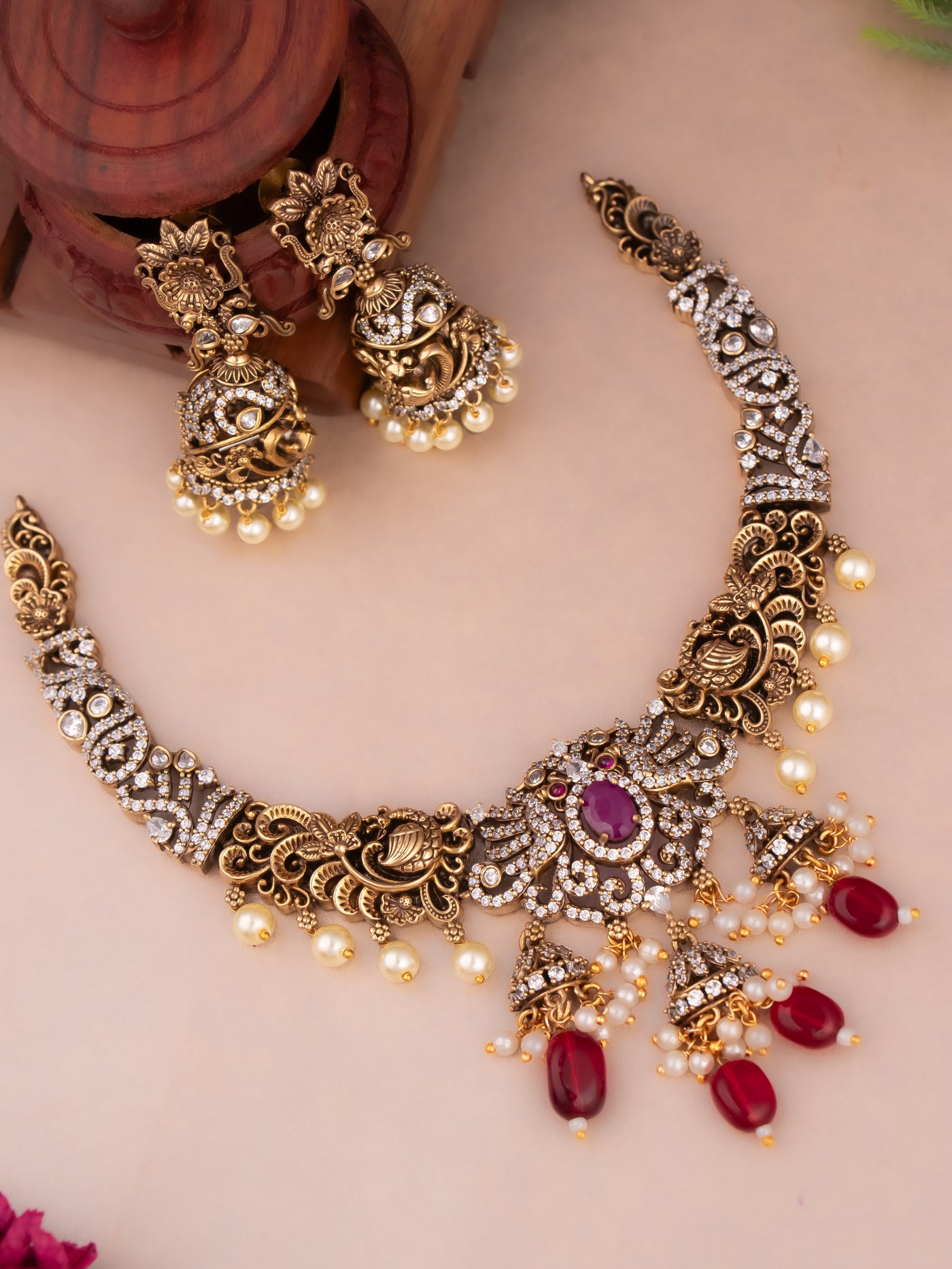 Mayil Matinee Necklace