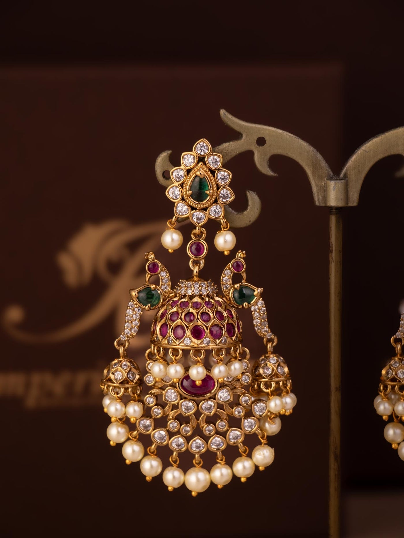 Nyra Peacock Jhumkas