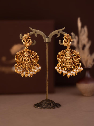 hiral chandbali lakshmi earrings